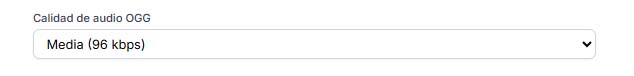 Configurar opciones de conversión